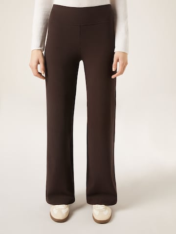 CALZEDONIA Wide Leg Hose in Braun: Vorderseite