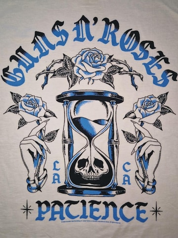 T-Shirt 'Guns N´Roses Hour Glass' GUNS N' ROSES en blanc