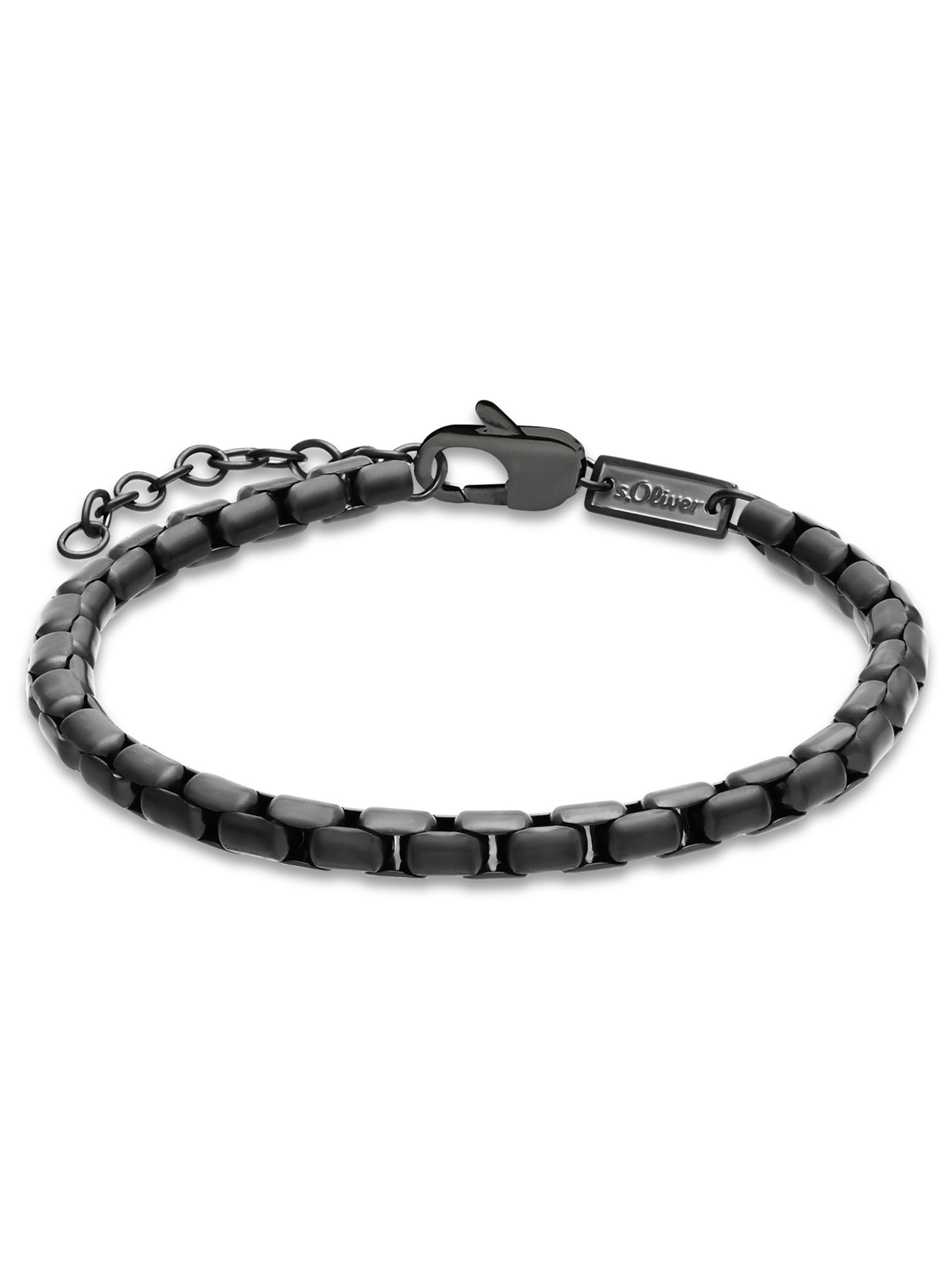 s.Oliver Bracelet ' The Basics' in Black: front