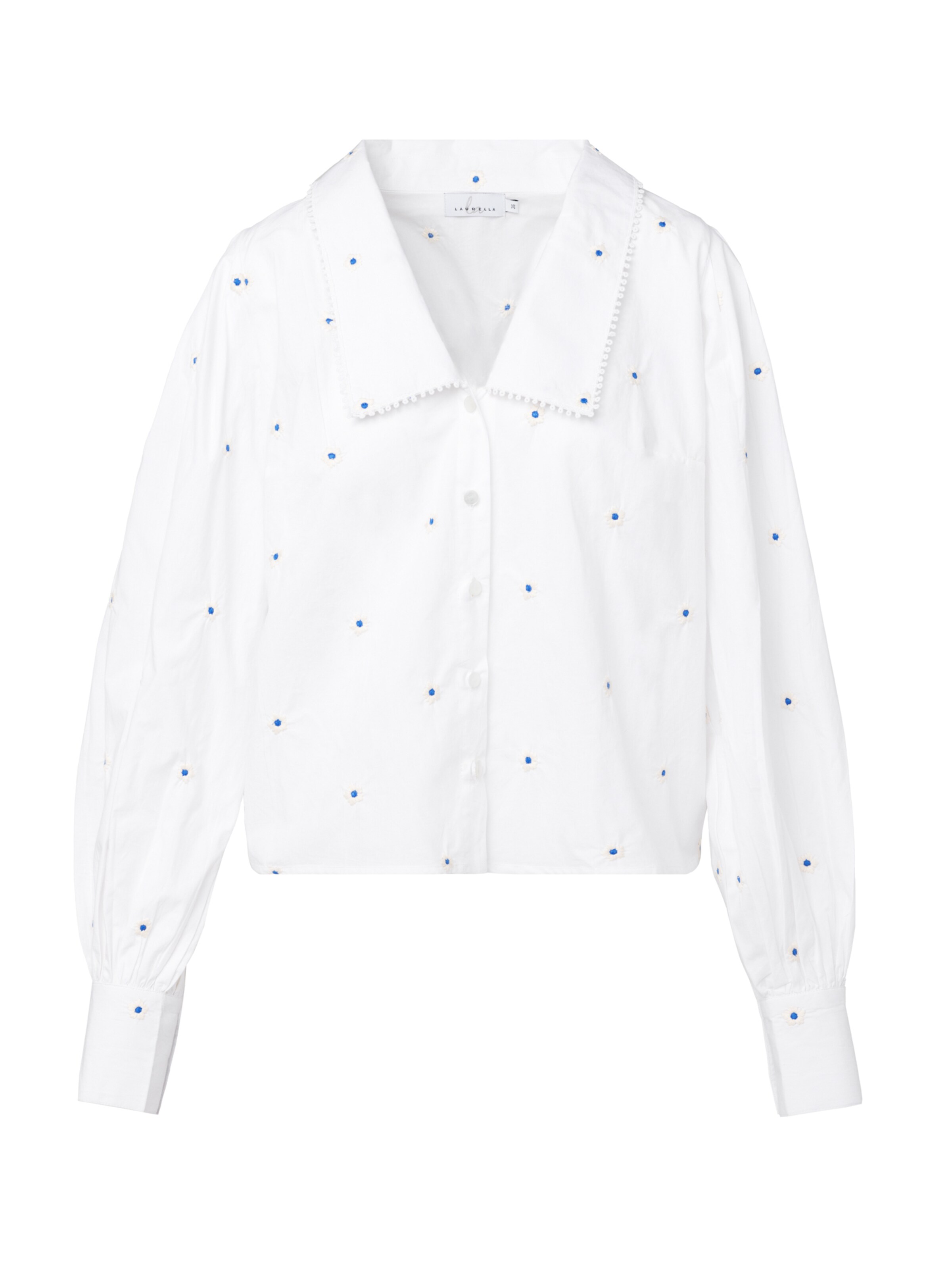 Laurella Blouse in Cobalt blue / White / Natural white, Item view