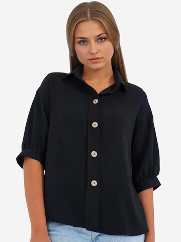 Bigdart Blouse in Zwart: voorkant