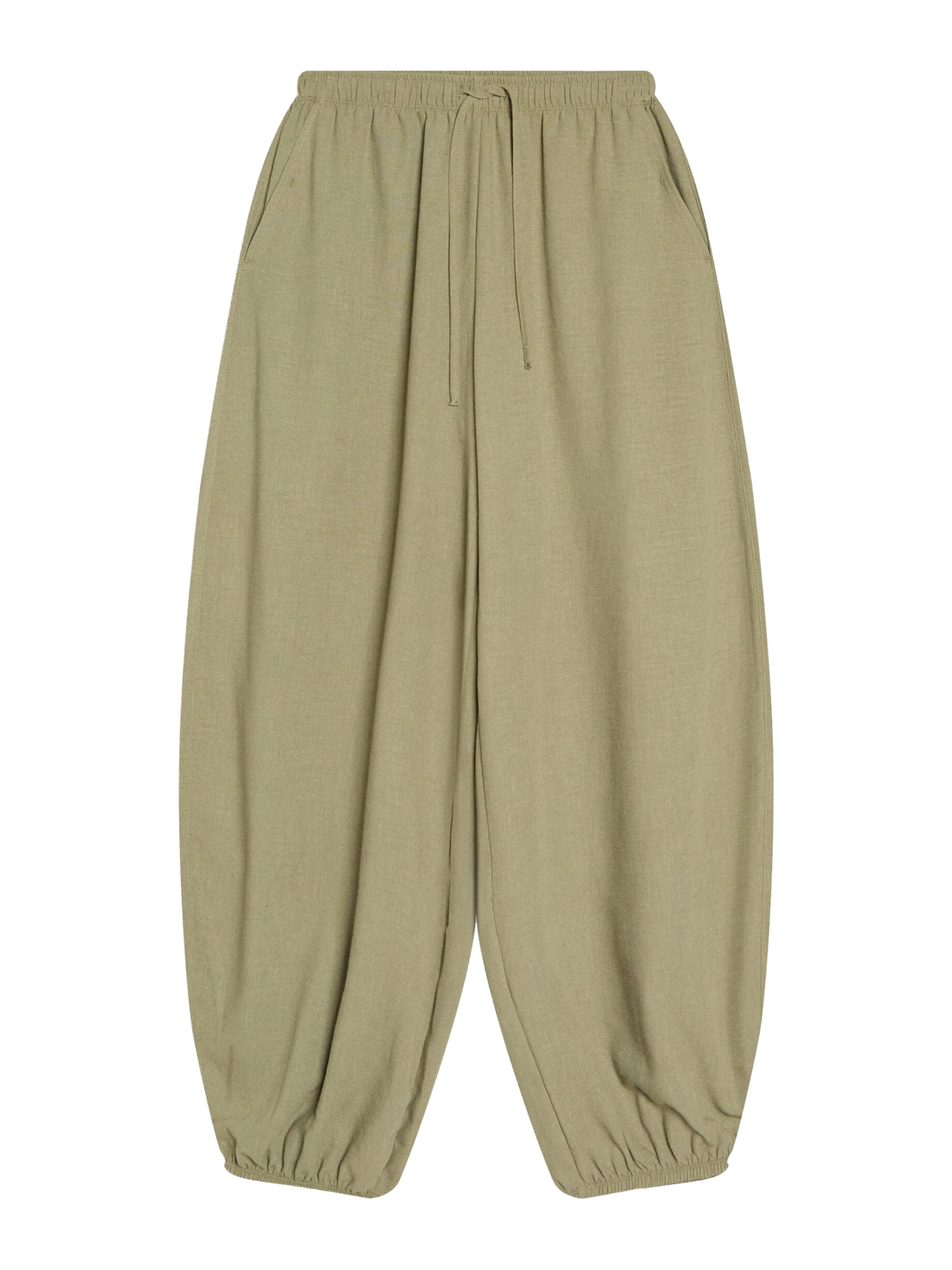 Bershka Nadrág - zöld: elől