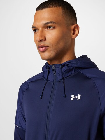 UNDER ARMOUR Sports sweat jacket in Blue