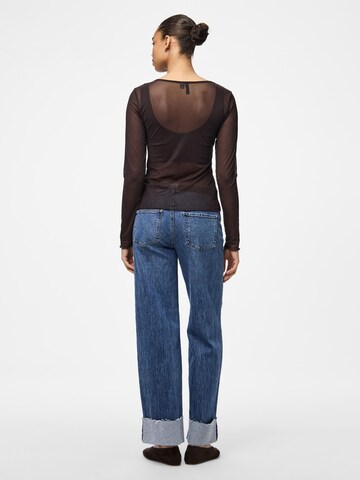 PIECES Shirt 'PCJulli' in Brown