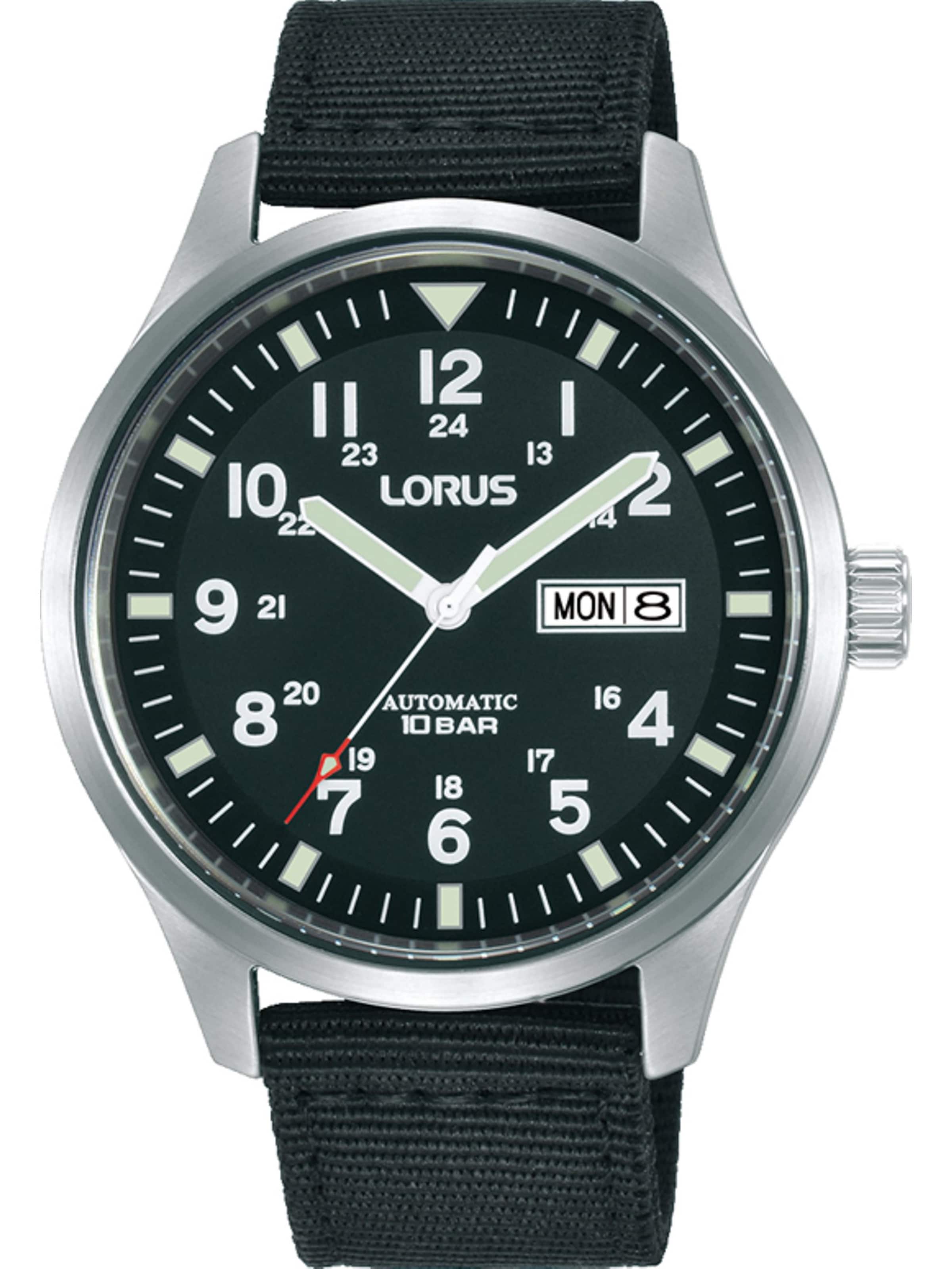 LORUS Analog Watch in Black: front