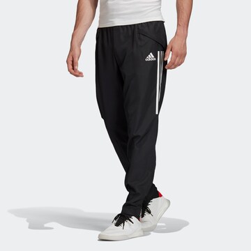 ADIDAS PERFORMANCE Tapered Workout Pants 'Condivo 20' in Black: front