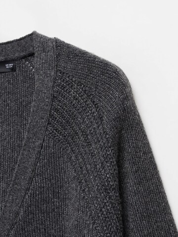 MANGO Knit Cardigan 'Basta' in Grey