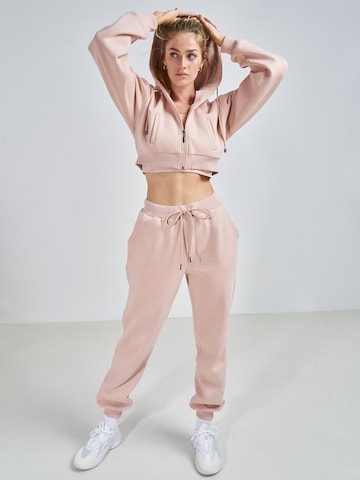 ABOUT YOU x Swalina&Linus Zip-Up Hoodie 'Lotte' in Pink