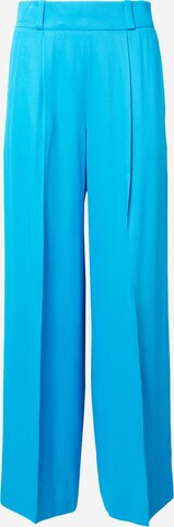 HUGO Wide leg Pleat-front trousers 'Haniana' in Blue: front