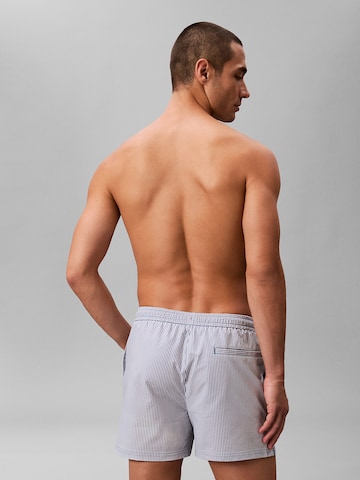 Shorts de bain 'Seersucker' Calvin Klein Swimwear en bleu