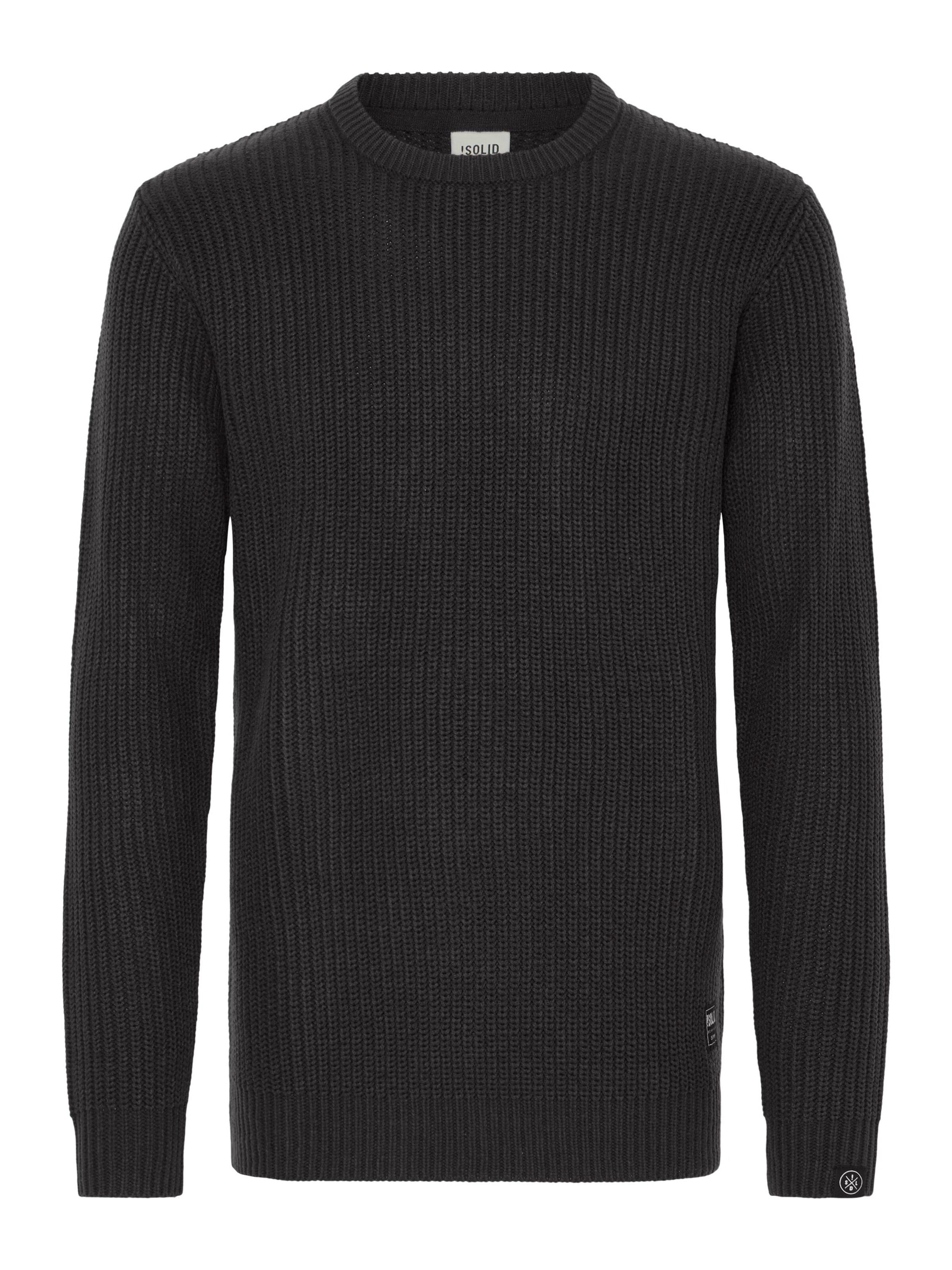 !Solid Sweater 'SDAron' in Black: front