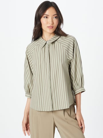 Soft Rebels - Blusa 'Sutton' en verde: frente