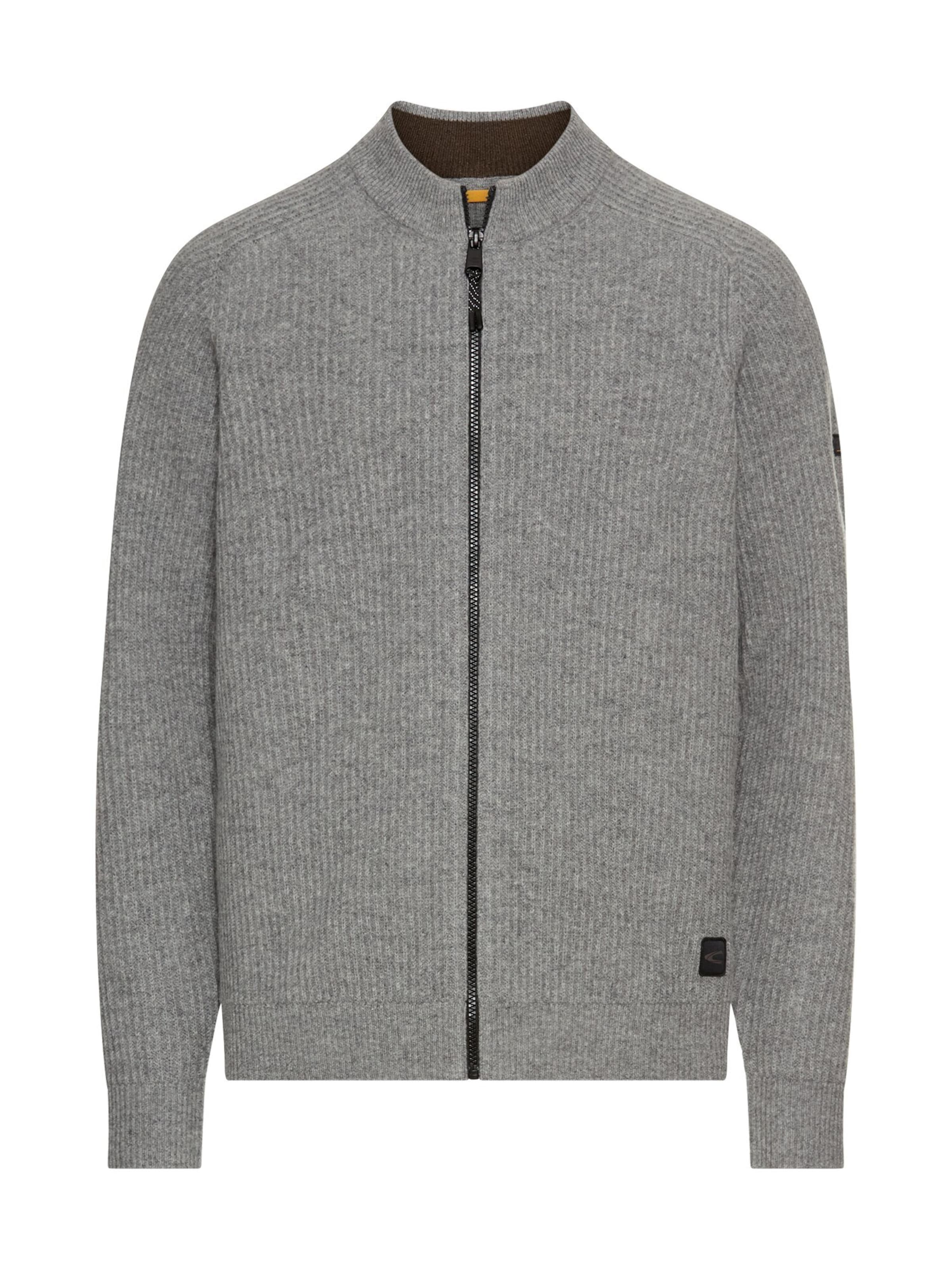 CAMEL ACTIVE Strickjacke in Grau: Vorderseite