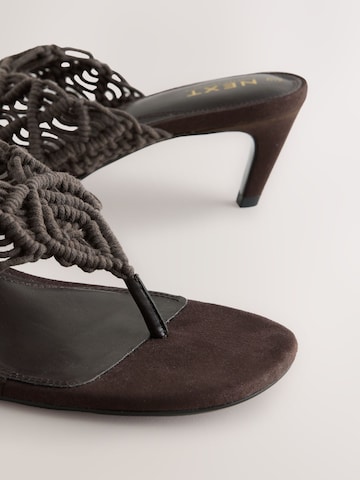 Next T-bar sandals in Brown