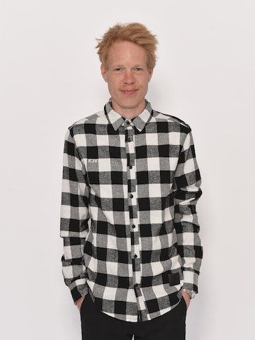 Forplay Regular fit Button Up Shirt 'Marshall' in Black: front