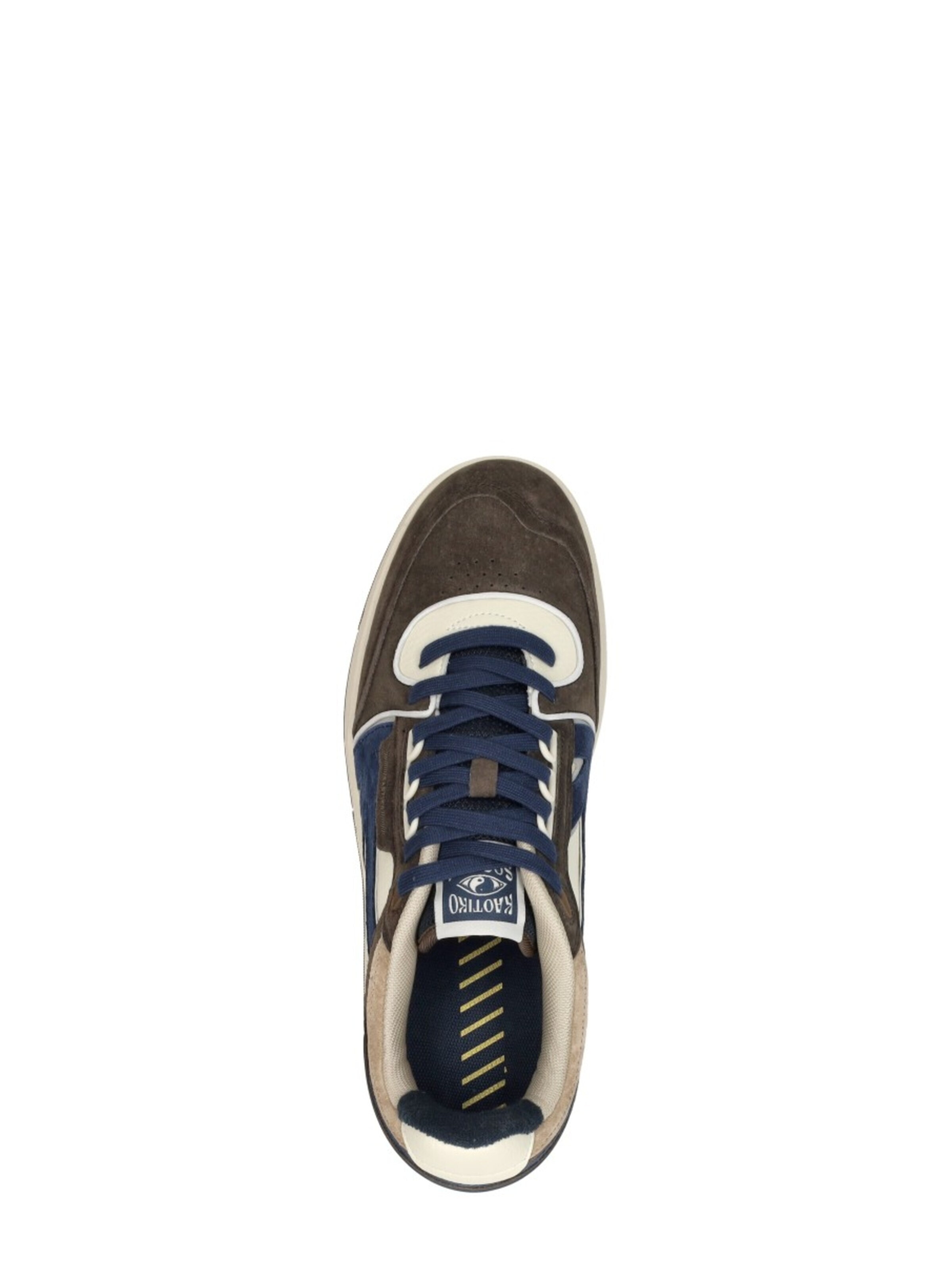 Baskets basses 'Boston Piping Suede' Kaotiko en marron