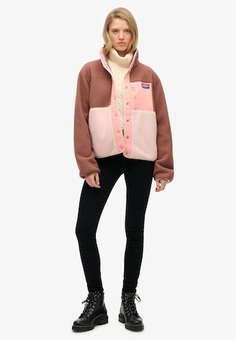 Veste en polaire Superdry en marron