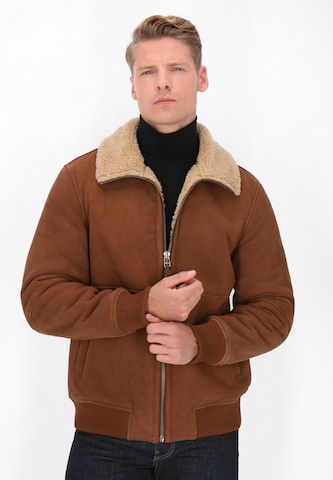 Veste mi-saison DreiMaster Vintage en marron : devant