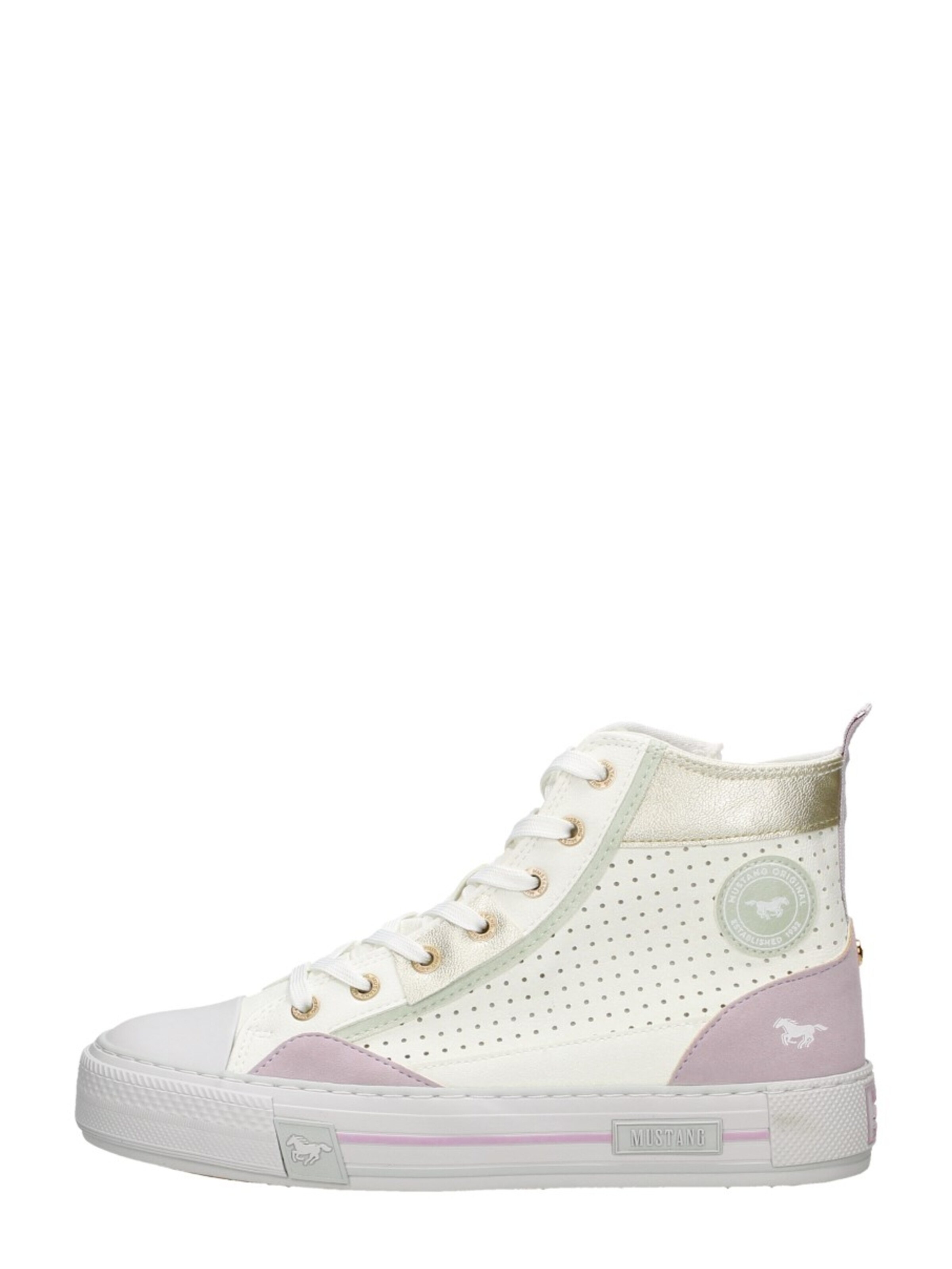 MUSTANG Sneakers hoog 'Hoog' in Wit
