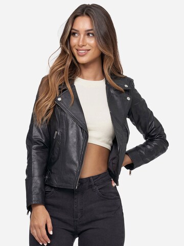 Tazzio Between-Season Jacket 'F507' in Black: front