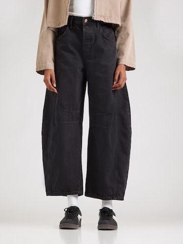 Free People Baggy Jeans i svart: framsida