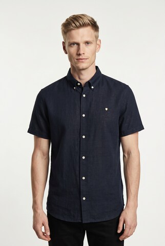 JACK & JONES Regular fit Button Up Shirt in Black: front
