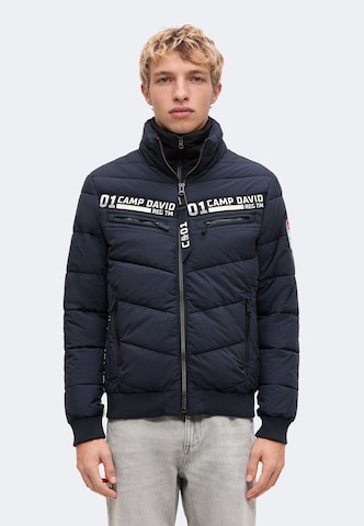 CAMP DAVID Winter Jacket in Blue: front