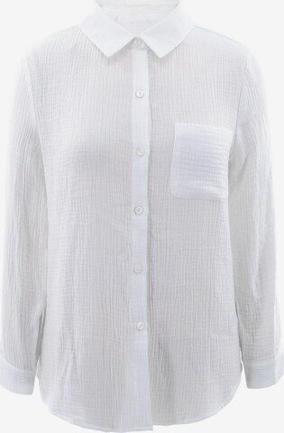 AIKI KEYLOOK Blouse in White: front