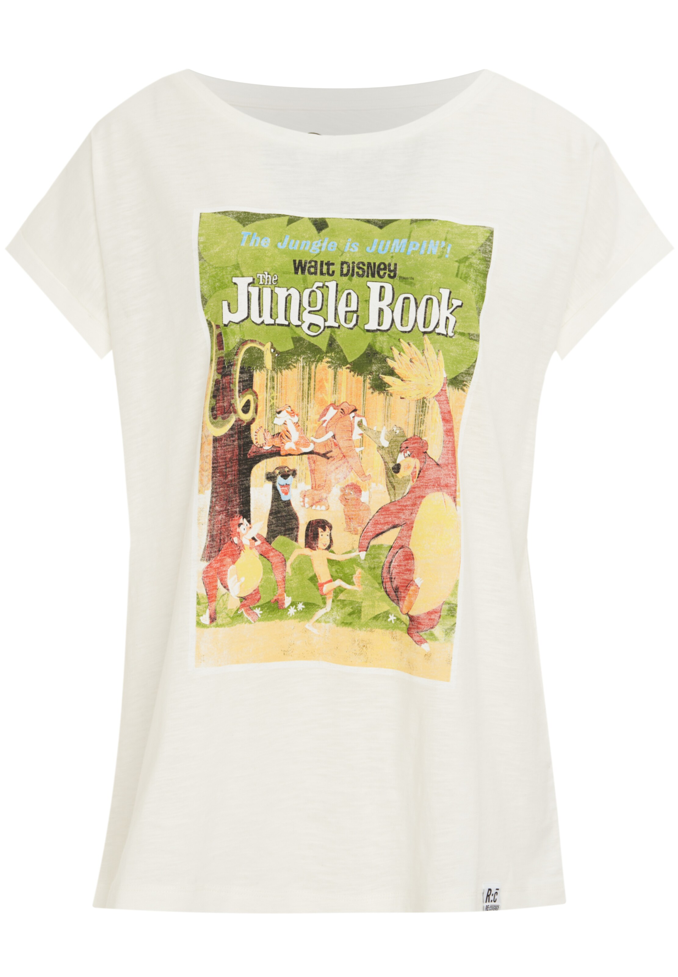 Recovered T-Shirt 'The Jungle Book Vintage' in Beige: Vorderseite