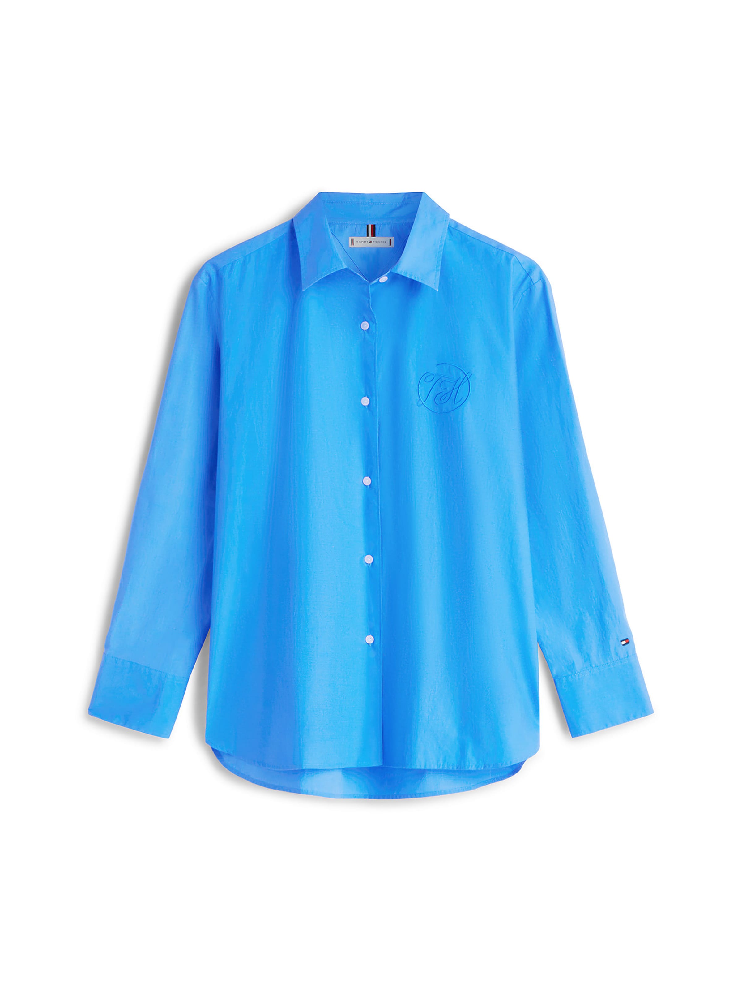 TOMMY HILFIGER Blouse in Blauw: voorkant