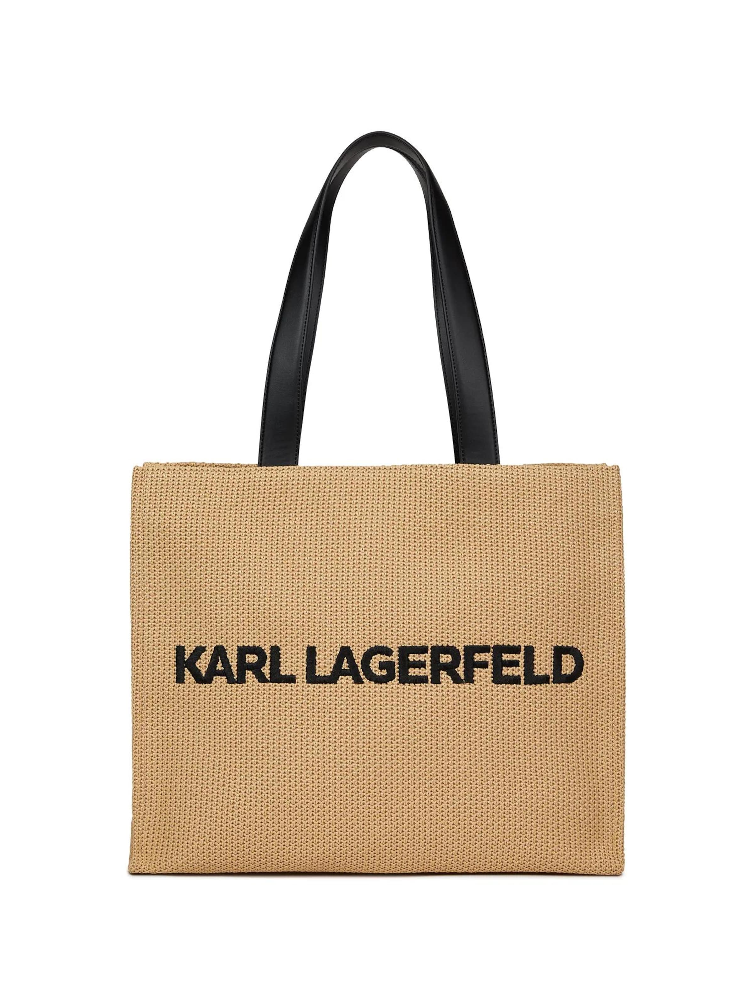 Karl Lagerfeld Torba plażowa w kolorze beżowy: przód
