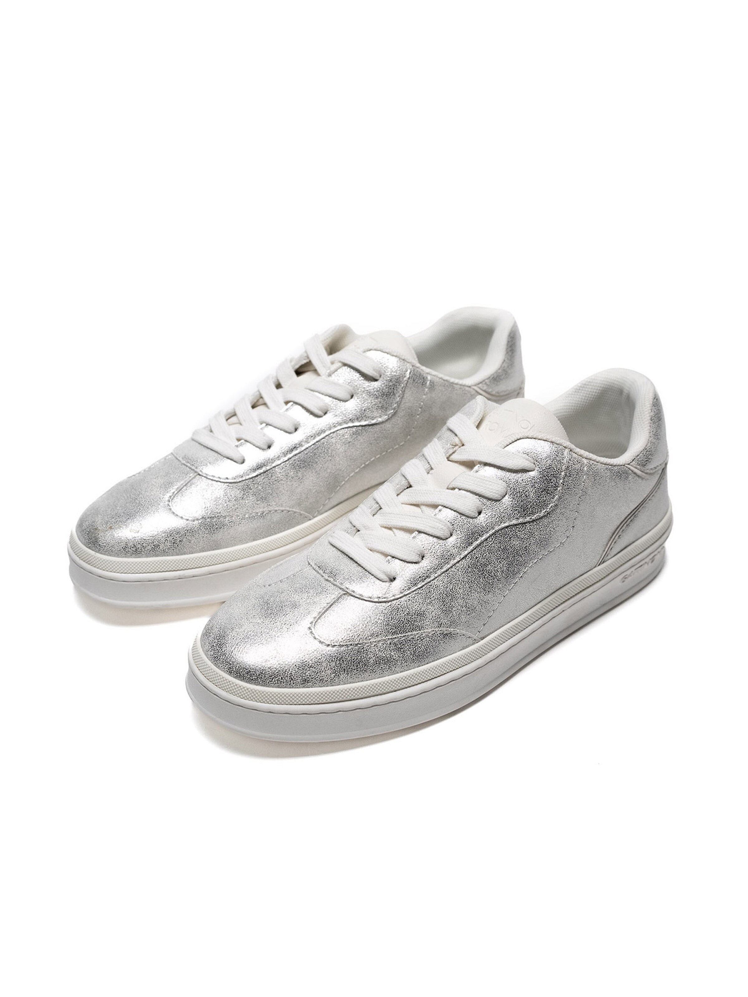 Gattinoni Platform trainers in Silver