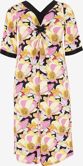 Yoek Kleid in gelb / pink / schwarz, Produktansicht