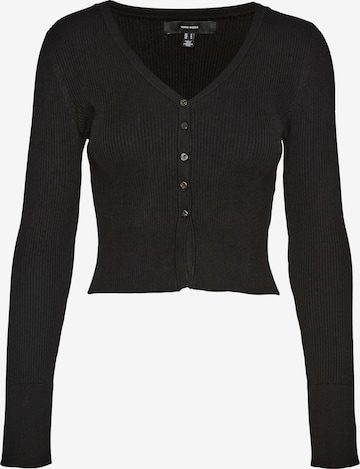 VERO MODA Knit cardigan 'Willow' in Black: front