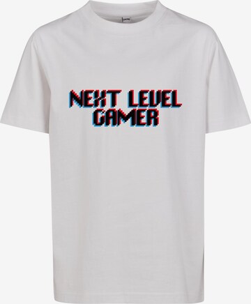 Mister Tee T-Shirt 'Next Level Gamer' in Weiß: predná strana