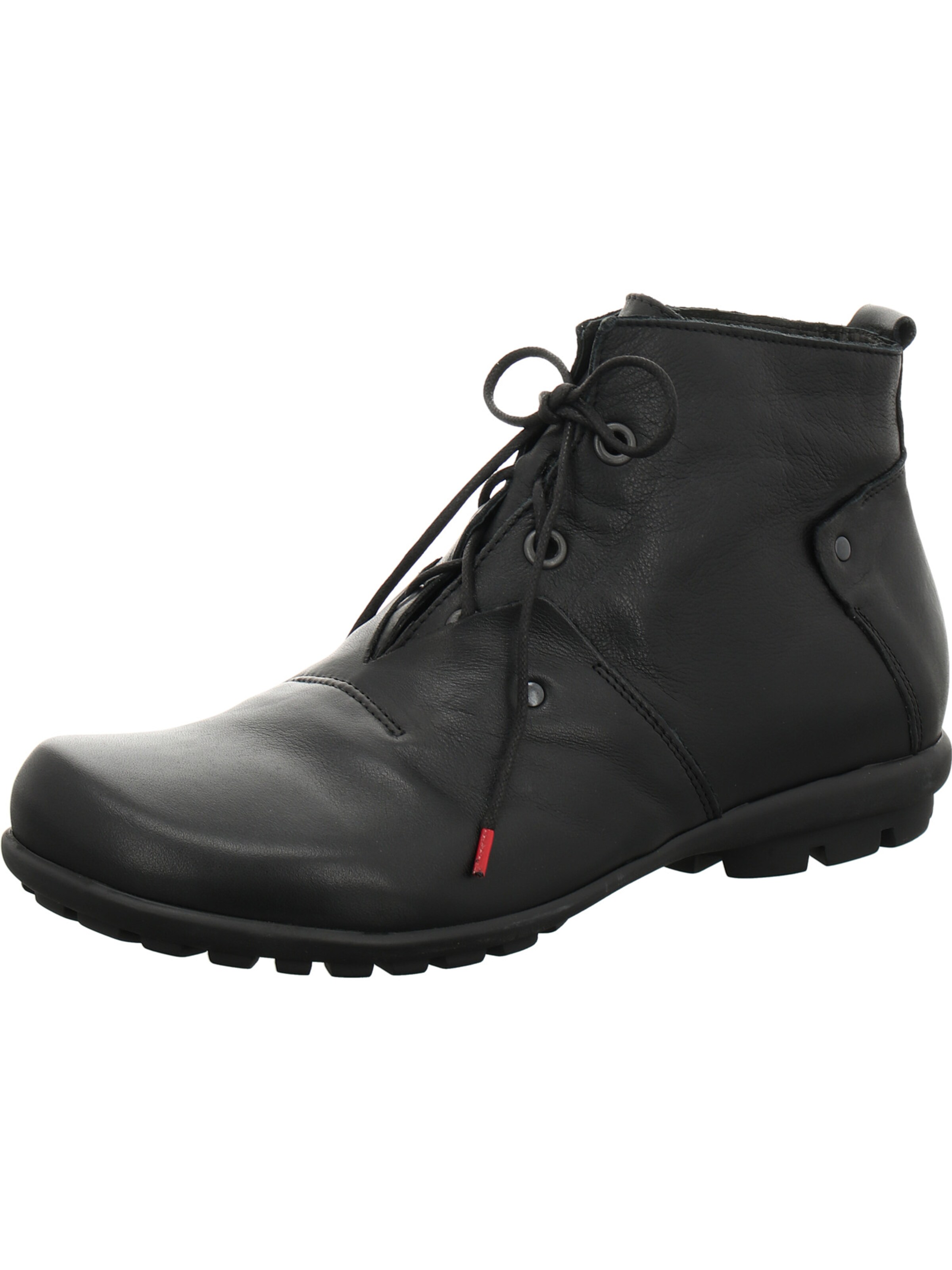 THINK! Schnürboots 'Kong' in Schwarz: Vorderseite