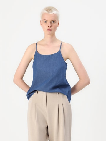 MSCH COPENHAGEN Wide leg Veckad byxa 'Mirabelle Michelle' i beige