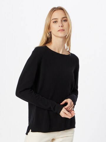 Zwillingsherz Sweater in Black: front