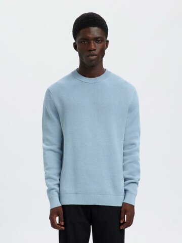 SELECTED Pullover 'SLHDANE' in Blau: Vorderseite