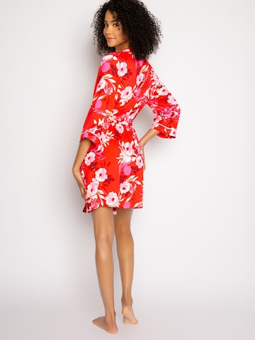PJ Salvage Dressing Gown ' robe - Watercolor Bloom ' in Red