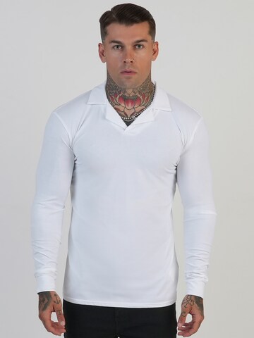 T-Shirt SikSilk en blanc : devant