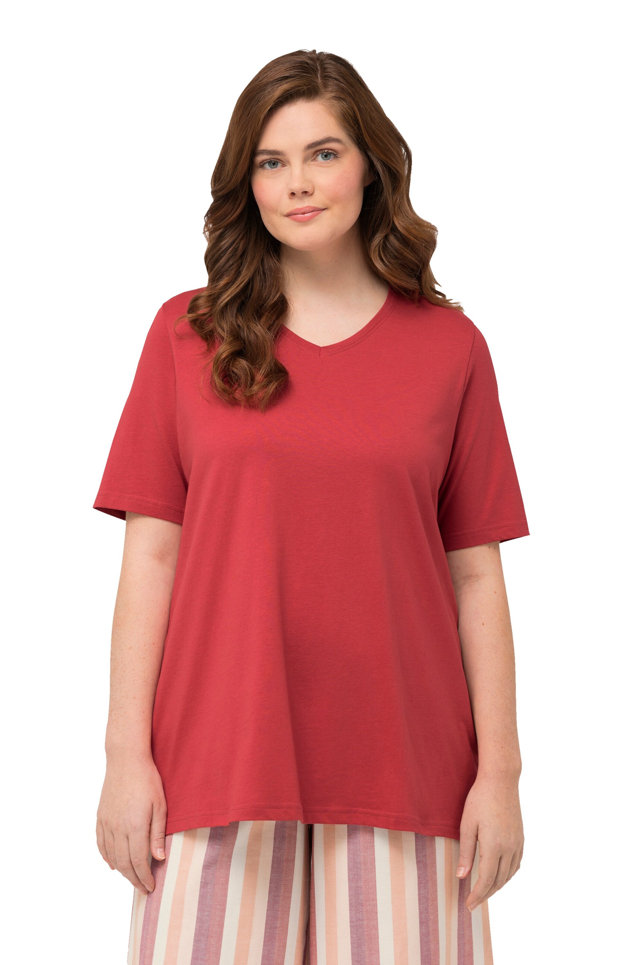 Ulla Popken Shirt in Red: front