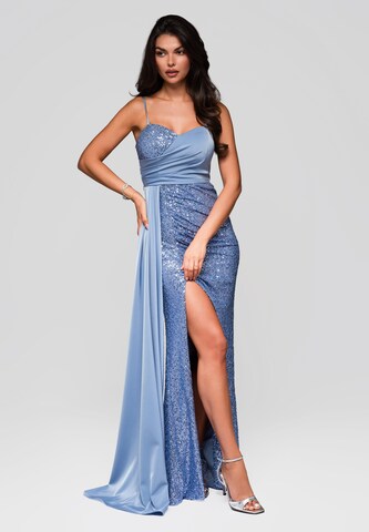 Ombre Avondjurk 'Virginia' in Blauw