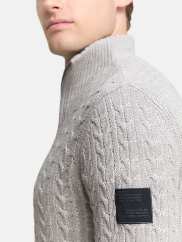 TOM TAILOR Sveter - Sivá