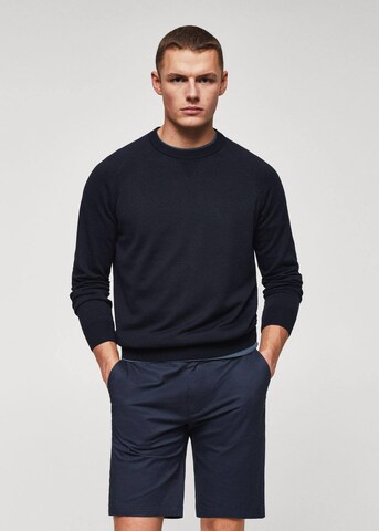 MANGO MAN Sweater 'Ten' in Blue: front