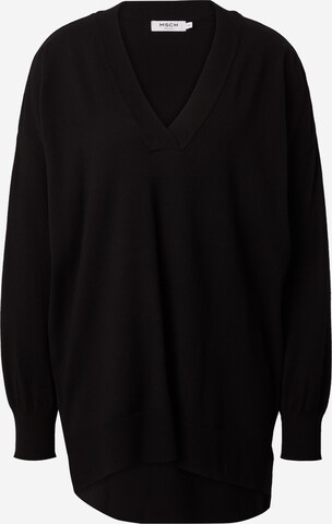 MSCH COPENHAGEN Oversized Sweater 'Neila Rachelle' in Black: front