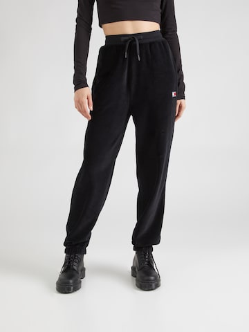 Regular Pantalon Tommy Jeans en noir : devant