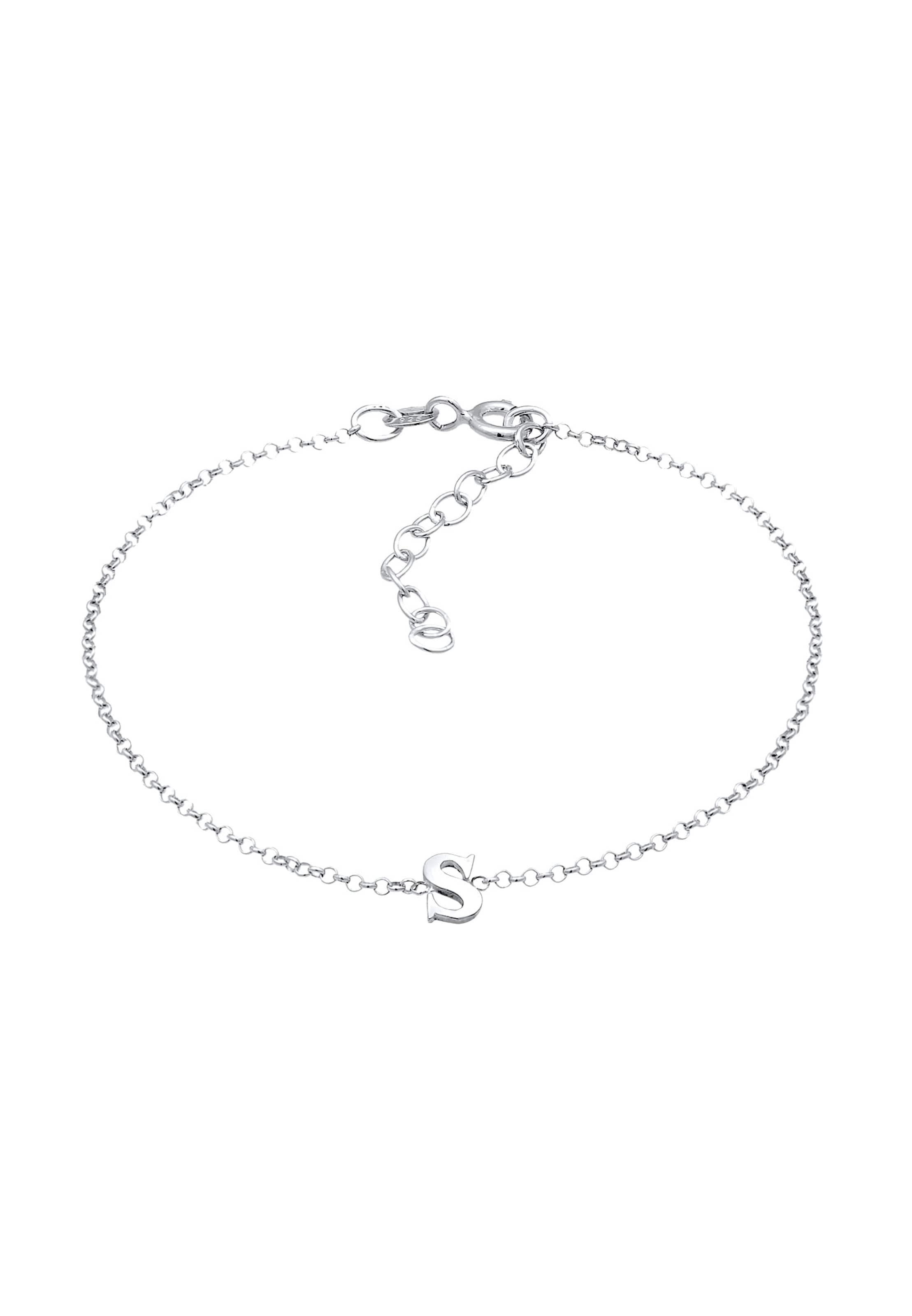 ELLI Bracelet 'S' in Silver: front