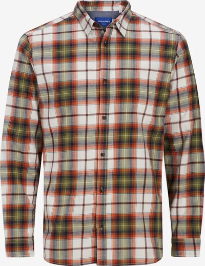 Jack & Jones Plus Hemd 'Globe' in navy / oliv / hummer / weiß, Produktansicht