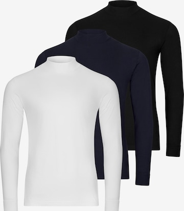 Ragman Shirt 'Basic' in Grijs: voorkant